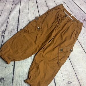 Free People Brown Cargo Pants